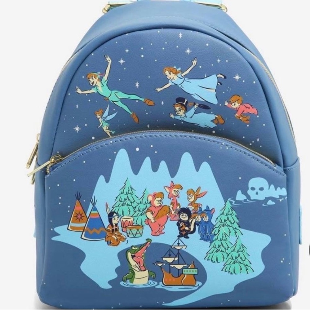 NWT Loungefly Disney Peter Pan Neverland Lost Boys Backpack